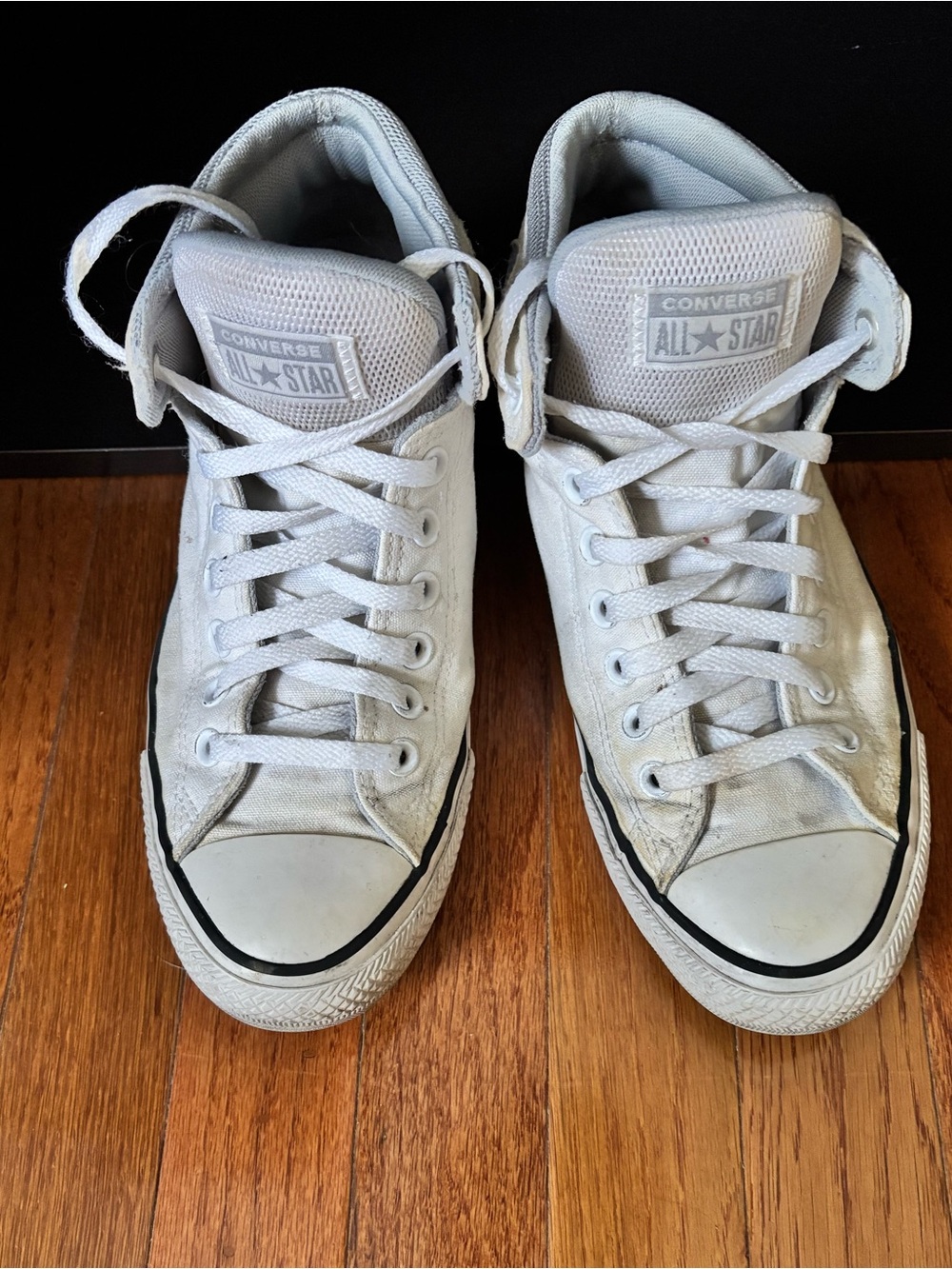 Converse White High-Top Canvas Sneakers